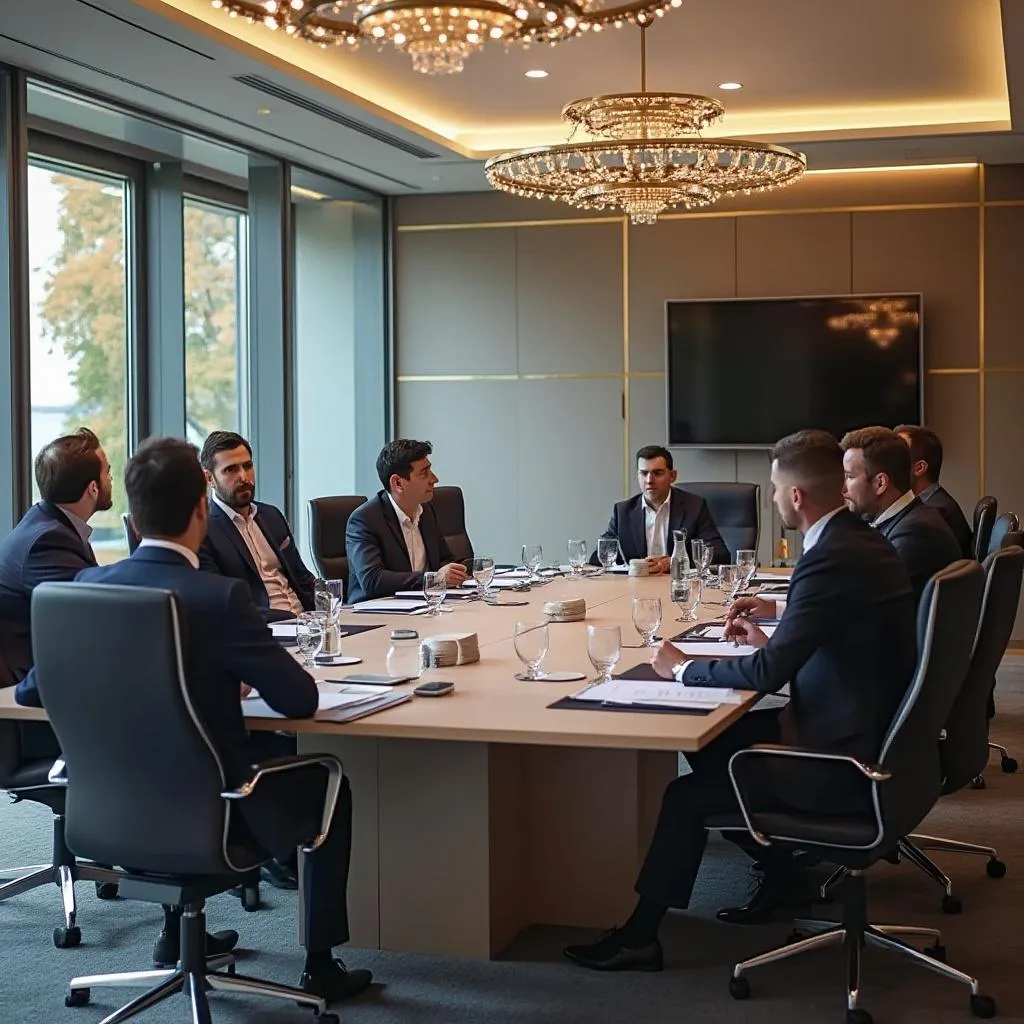 Réunion stratégique de l'équipe d'investissement